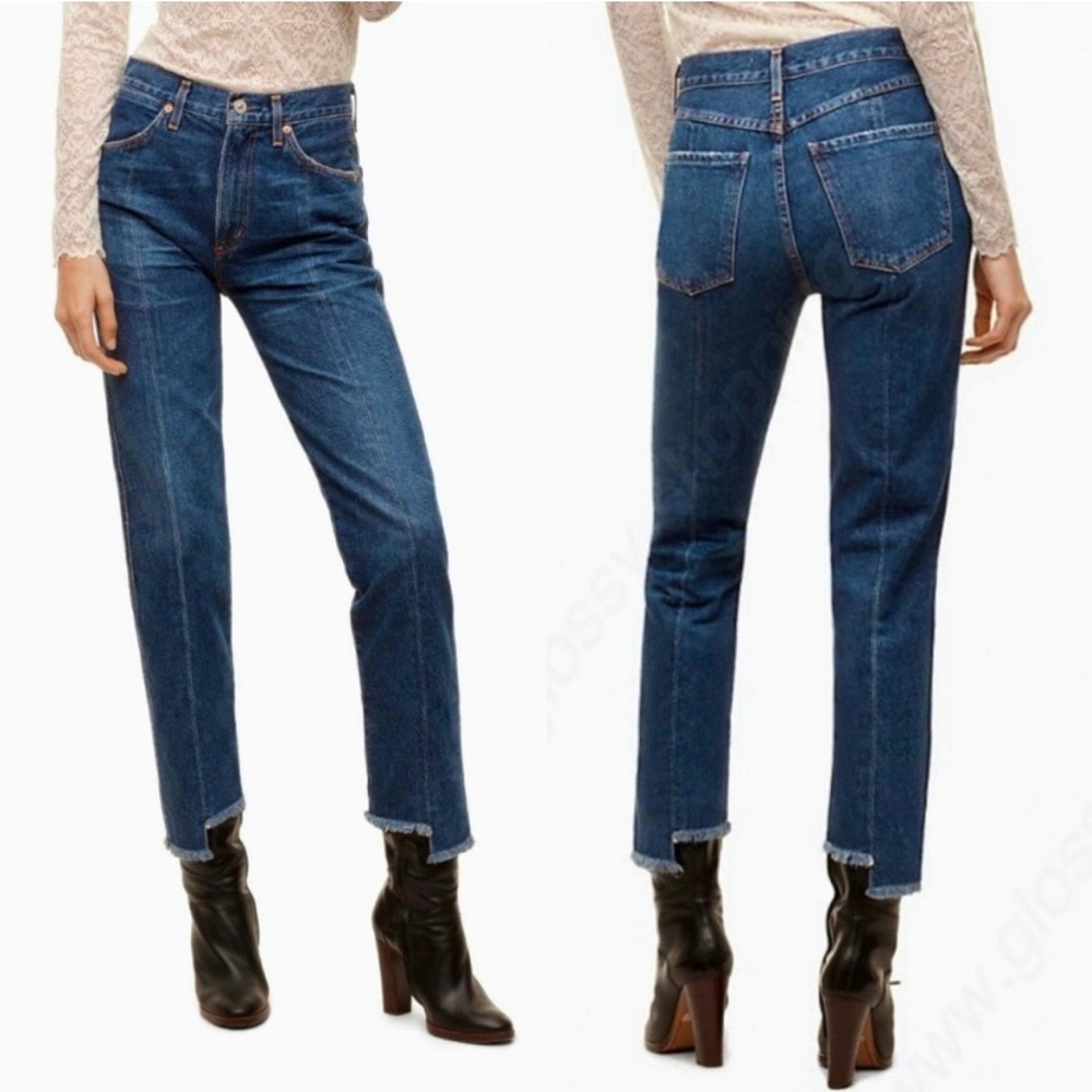 Wilfred x Citizens of Humanity Liv Straight Crop Denim Jeans Size 26